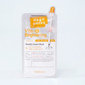 Тканевая маска с витамином C WellDerma Vita-C Brightening Weekly Smart Mask - 25 мл