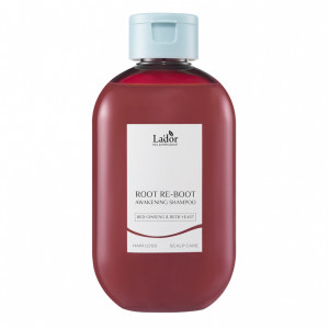 Купить оптом Шампунь для роста волос Root Re-Boot Awakening Shampoo Red Ginseng & Beer Yeast, Lador - 300 мл 