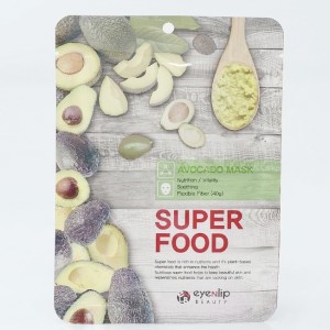 Антивозрастная тканевая маска для лица с авокадо EYENLIP SUPER FOOD AVOCADO MASK - 23 мл