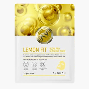 Купить оптом Тканевая маска для сияния кожи лица Lemon Fit Glow Sunshine Mask, ENOUGH - 1 шт
