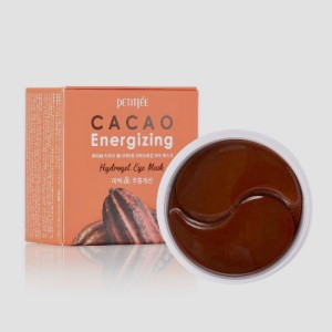 Гидрогелевые тонизирующие патчи под глаза с экстрактом какао PETITFEE Cacao Energizing Hydrogel Eye Patch - 60шт