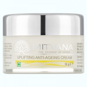 Купить оптом Крем для лица антивозрастной Uplifting Anti-Ageing Cream with Saffron & Brahmi, MITVANA - 10 мл