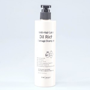 Купить оптом Питательный шампунь для волос без сульфатов TRIMAY Anti-Hair Loss Oil Rich Damage Shampoo - 300 мл