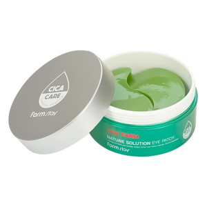Купить оптом Патчи для глаз с центеллой азиатской FARMSTAY CICA FARM NATURE SOLUTION EYE PATCH - 60 шт. 