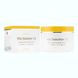 Крем для лица ОСВЕТЛЕНИЕ Е Vita Solution 12 Synergy Ampoule Cream, JIGOTT - 100 мл