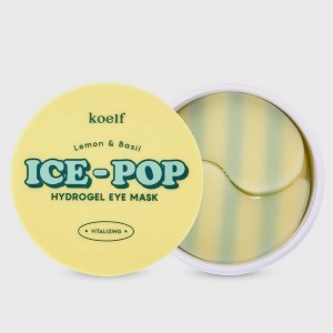 Купить оптом Гидрогелевые патчи для глаз с лимоном и базиликом KOELF Lemon & Basil Ice-Pop Hydrogel Eye Mask - 60шт