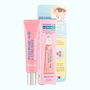 купить Сыворотка-роллер для кожи вокруг глаз с гиалуроновой кислотой Hyaluronic Acid & Collagen Rolling Eye Serum, FarmStay - 2
