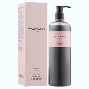 Шампунь для волос ЧЕРНЫЙ ПИОН/БОБЫ Powerful Solution Black Peony Seoritae Shampoo,  VALMONA - 480 мл