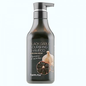 Купить оптом Шампунь для волос с черным чесноком FARMSTAY BLACK GARLIC NOURISHING SHAMPOO - 530 мл