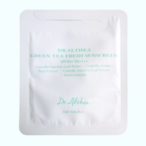 Купить оптом ПРОБНИК Солнцезащитный крем с экстрактом зеленого чая освежающий Green Tea Fresh Sunscreen, Dr.Althea Pro Lab - 2 мл