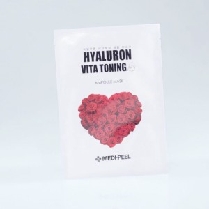 Фото Ампульная тканевая маска с розой и витаминами MEDI-PEEL Hyaluron 100 Vita Toning Mask - 30 мл