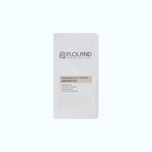 Фото Пробник кератинового шампуня для волос FLOLAND Premium Silk Keratin Shampoo - 1 шт.
