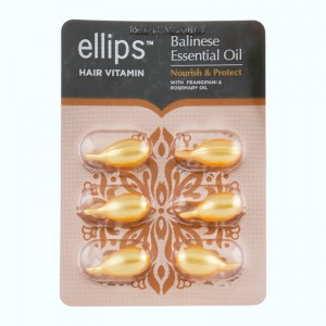 Витамины для волос Питание и смягчение Бали с маслом плюмерии и розмарина, ELLIPS - 6x1мл