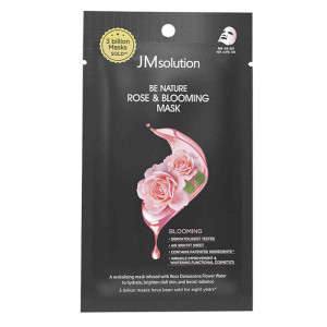 Купить оптом Тканевая увлажняющая маска с экстрактом розы Be Nature Rose & Blooming Mask, JMSOLUTION - 1 шт
