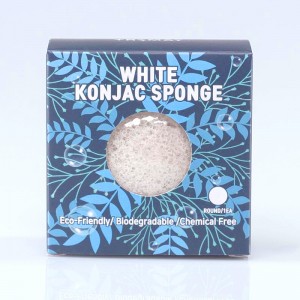 Спонж конняку с каолином (белая глина) TRIMAY White Konjac Sponge - 1 шт.