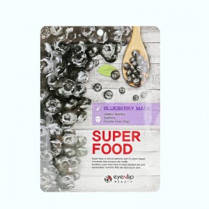 Тканевая маска с черникой EYENLIP SUPER FOOD BLUEBERRY MASK - 23 мл