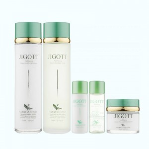 Купить оптом ЗЕЛЕНЫЙ ЧАЙ/НАБОР для ухода за лицом WELL-BEING GREEN TEA SKIN CARE 3SET JIGOTT