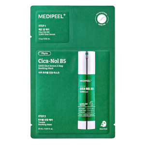 Купить оптом Набор двухэтапный сыворотка и маска с центеллой Medi-Peel Phyto Cica-nol B5 3000 Shot Serum 2 Step Mask, MEDI-PEEL - 1 шт