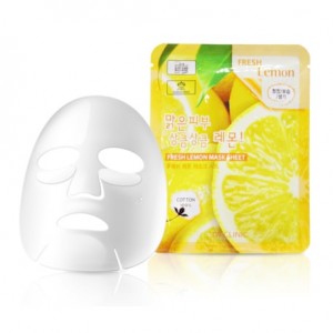 Купить оптом Тканевая маска с экстрактом лимона 3W Clinic Fresh Lemon Mask Sheet - 23 мл*10 шт