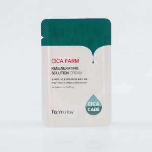 Купить оптом Пробник крема для лица с центеллой FARMSTAY CICA FARM REGENERATING SOLUTION CREAM SAMPLE - 1 г