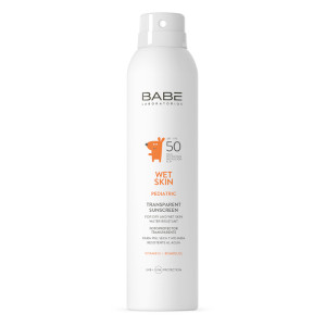 Купить оптом PEDIATRIC Детский солнцезащитный спрей прозрачный водостойкий SPF50+ PEDIATRIC Transparent Sunscreen SPF 50+ Vitamin E+ Bisabolol, BABE - 200 мл