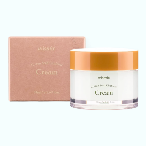 Увлажняющий крем успокаивающий с экстрактом семян хлопка Cotton Seed Cicafence Cream, WISMIN - 50 мл