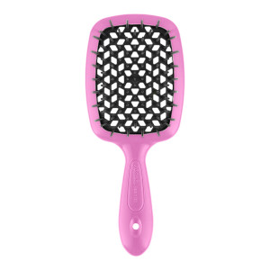 Купить оптом Расческа SMALL SUPER BRUSH розовый с черным, Janeke