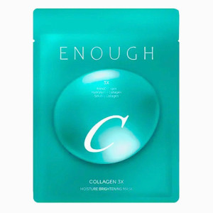 Купить оптом Тканевая маска осветляющая с коллагеном Collagen 3X Moisture Brightening Sheet Mask, ENOUGH - 1 шт