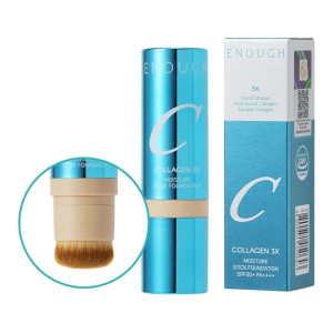 Купить оптом Тональный крем-стик с кисточкой Collagen 3X Moisture Stick Foundation SPF5, ENOUGH - №21N