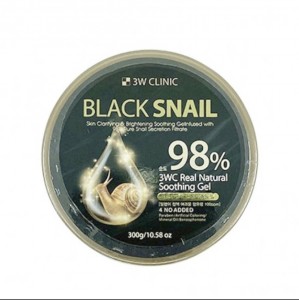 Купить оптом Гель универсальный с муцином черной улитки Jigott Natural Black Snail Moisture Soothing Gel 3 W Clinic - 300 мл