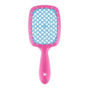 Купить оптом Расческа SUPER BRUSH малиновая с синим, Janeke