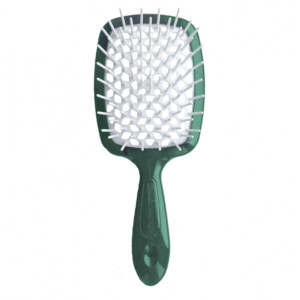Купить оптом Расческа SMALL SUPER BRUSH изумрудная с белым, Janeke