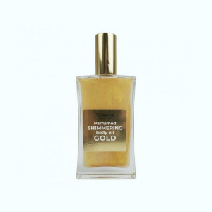 Олія суха для тіла мерехтлива парфумована Золото (скло), Top Beauty - 100 мл