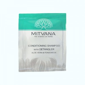 ПРОБНИК Шампунь кондиционирующий  для непослушных волос Condtioning Shampoo Detangler with Aloe Vera & Fenugreek, MITVANA - 5 мл