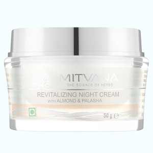 Крем для лица ночной восстанавливающий Revitalizing Night Cream with Almond & Palasha, MITVANA - 50 мл