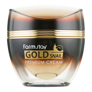 Купить оптом Крем для лица с экстрактом золота и муцином улитки Gold Snail Premium Cream, FarmStay - 50 мл 