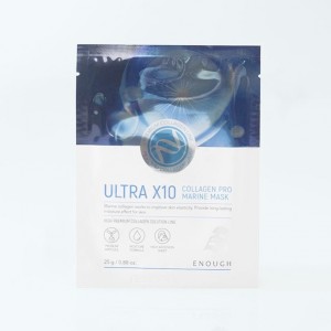 Тканевая маска для лица с коллагеном Enough Ultra x10 collagen pro marine mask - 25 мл
