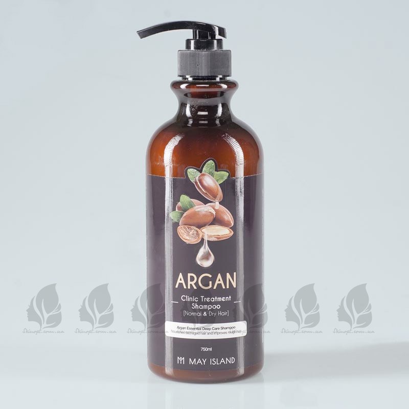 Купить оптом Восстанавливающий шампунь для волос May Island Argan Clinic Treatment Shampoo - 750 мл