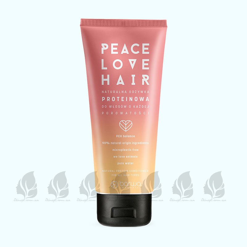 Купить оптом Кондиционер протеиновый для всех типов волос,  PEACE LOVE HAIR BARWA COSMETICS - 200 мл 