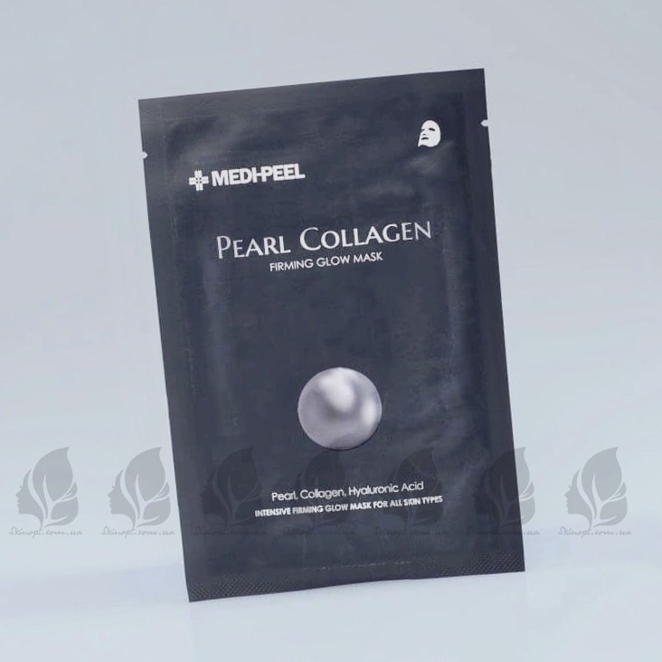 Купить оптом Тканевая маска с жемчугом и коллагеном MEDI-PEEL Pearl Collagen Firming Glow Mask - 25 мл