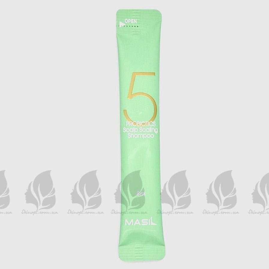 Купить оптом Masil 5 Probiotics Scalp Scaling Shampoo Шампунь для глубокой очистки кожи головы с пробиотиками - 8 мл