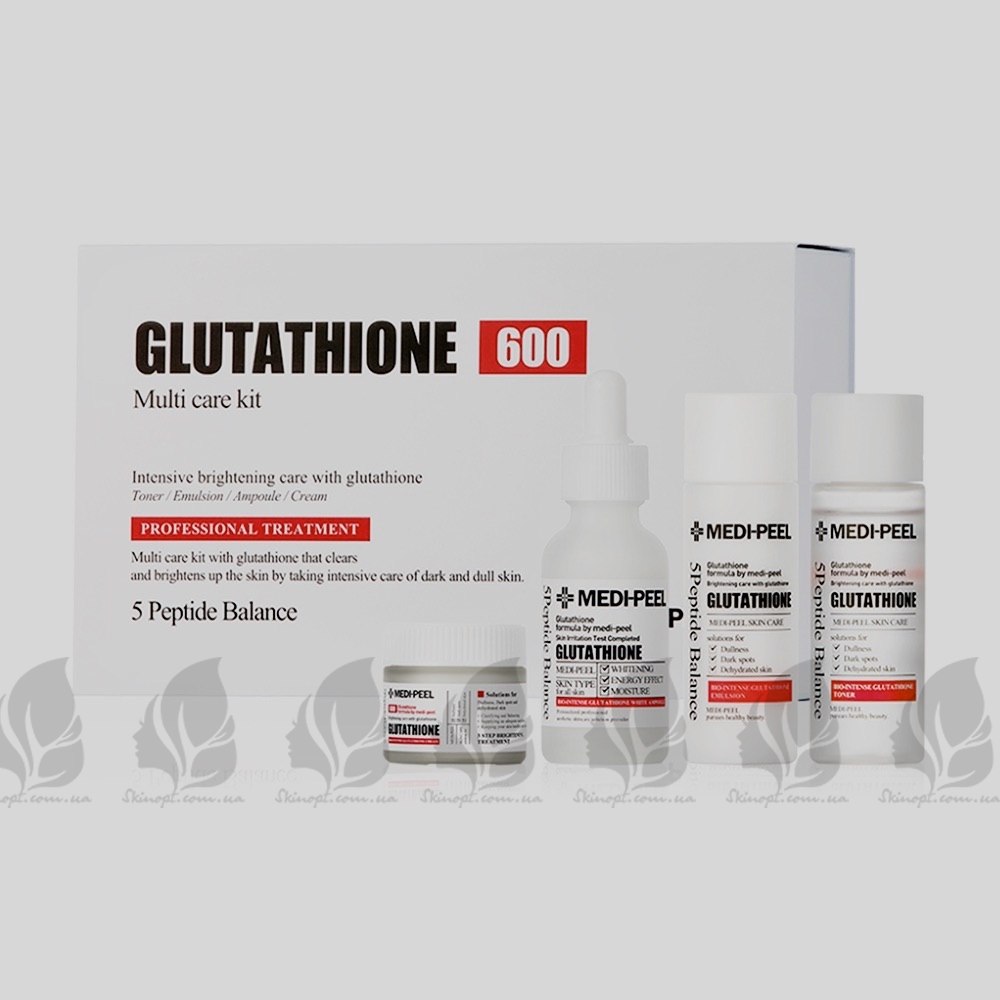Купить оптом Набор отбеливающих средств для лица Medi-Peel Glutathione 600 Multi Care Kit - 4 предмета