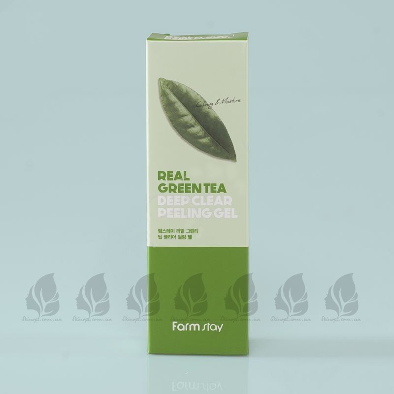 Купить оптом Пилинг-гель с зеленым чаем FARMSTAY REAL GREEN TEA CLEAR PEELING GEL - 100 мл