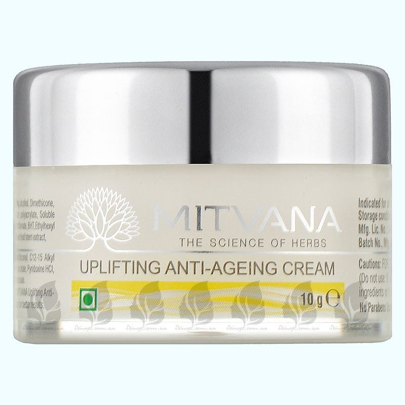 Купить оптом Крем для лица антивозрастной Uplifting Anti-Ageing Cream with Saffron & Brahmi, MITVANA - 10 мл