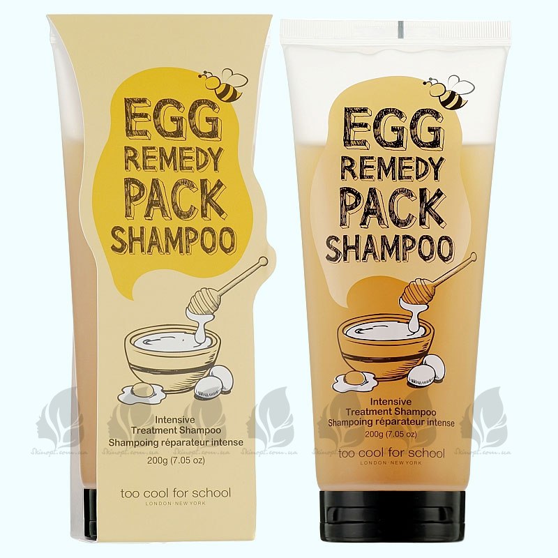 Купить оптом Шампунь для волос с яичным желтком Too Cool For School Egg Remedy Pack Shampoo - 200 г