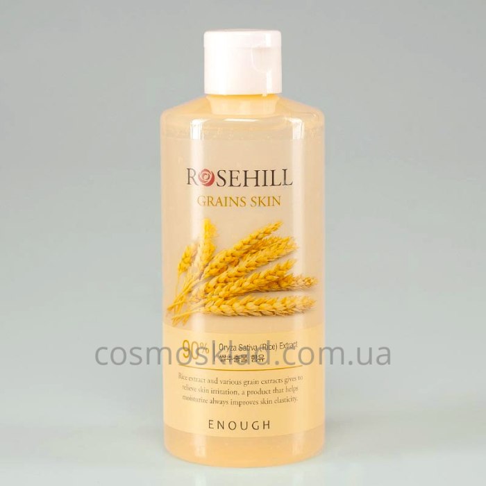 Купить Тонер с рисом и центеллой азиатской омолаживающий Enough Rosehill Grains Skin 90% - 300 мл