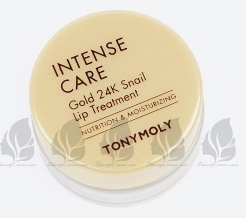 Купить оптом Улиточный солнцезащитный бальзам для губ Tony Moly Intense Care Gold 24K Snail Lip Treatment - 10 г