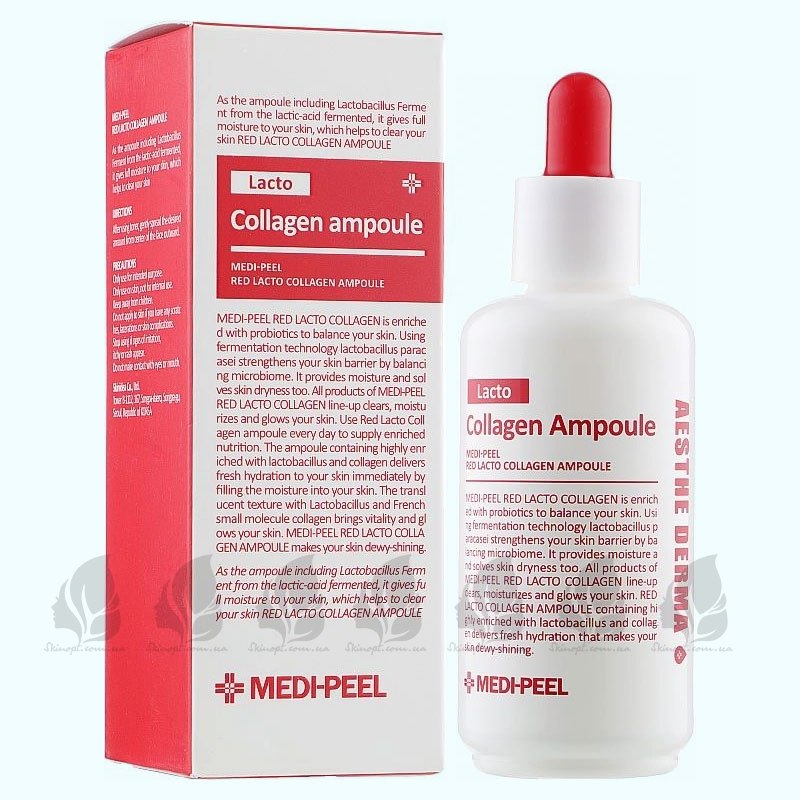 Купить оптом Сыворотка для лица с коллагеном Medi-Peel Red Lacto Collagen Ampoule - 70 мл
