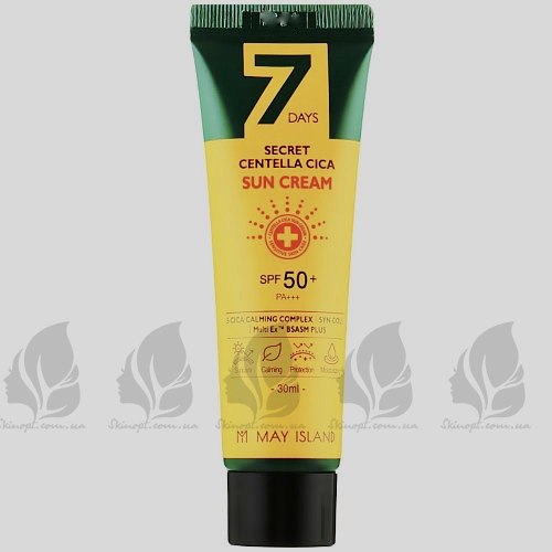 Купить оптом Солнцезащитный крем для проблемной кожи May Island 7 Days Secret Centella Cica Sun Cream - 30 мл